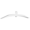 Ekena Millwork Archdale Architectural Grade PVC Gable Bracket, 96"W x 16"H x 4"D x 4"F, 4/12 Pitch GBP096X16X0404ARC00 - alternate 1